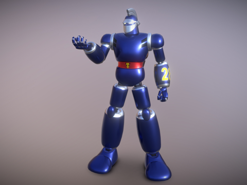 现代科技感机器人 人形机器人 战斗机器人 机甲su模型