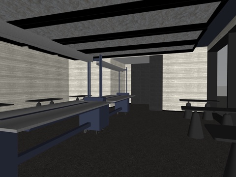 酒店食堂桌椅su模型