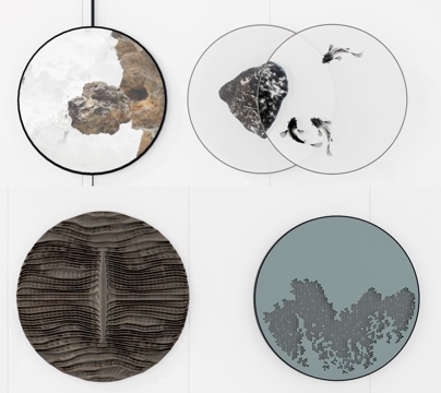  新中式墙面挂件装饰品3d模型 