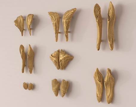 轻奢门把手 柜门拉手 金属拉手su模型