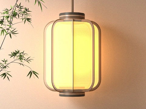 中式灯笼su模型