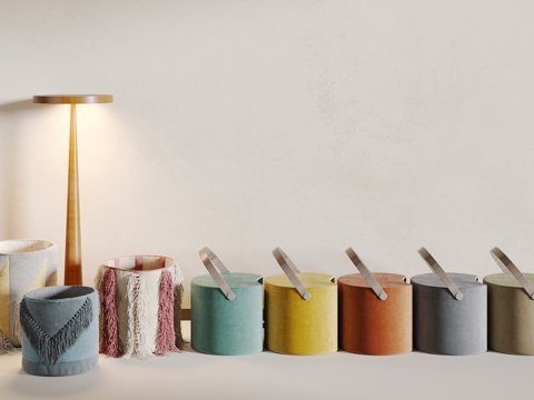  现代凳子3d模型 