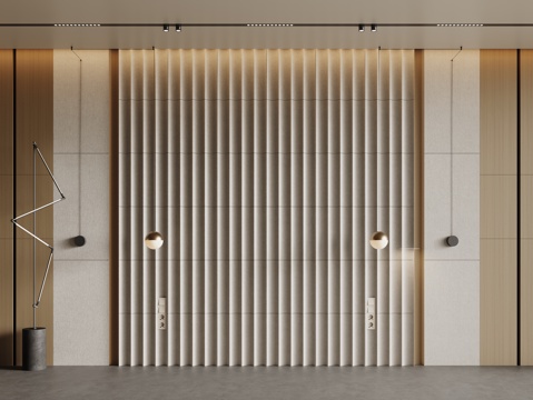 现代床头背景墙 卧室背景墙 护墙板su模型