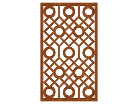 实木屏风 屏风 屏风隔断 隔断su模型