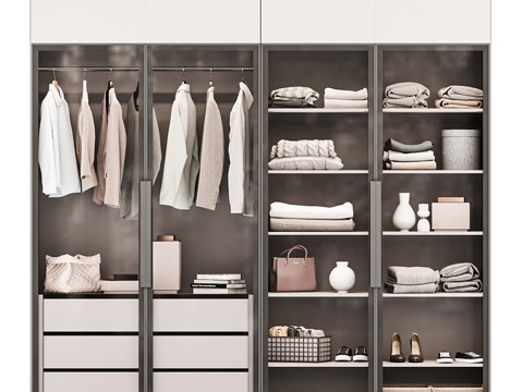  带门衣柜 25112023 23d模型 