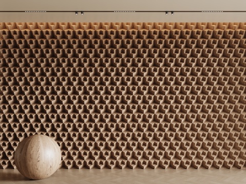 现代背景墙 砖墙 隔断墙 装饰墙 立体墙su模型