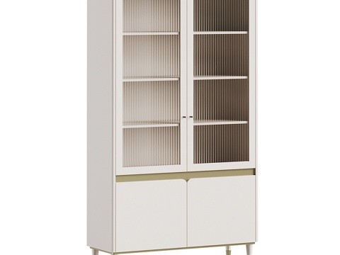  现代陈列柜 储物柜3d模型 