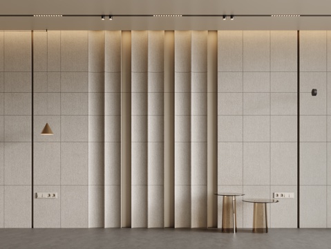 现代床头背景墙 卧室背景墙 护墙板su模型