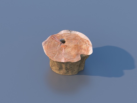  木桩 木头 凳子 木凳3d模型 