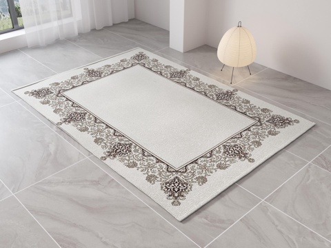 复古地毯 中古风地毯 法式地毯 欧式地毯 布艺地毯 客厅地毯su模型