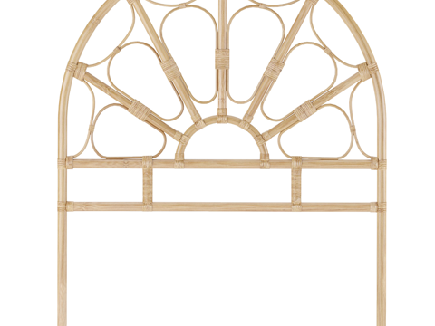  新中式侘寂藤制墙饰挂件3d模型 
