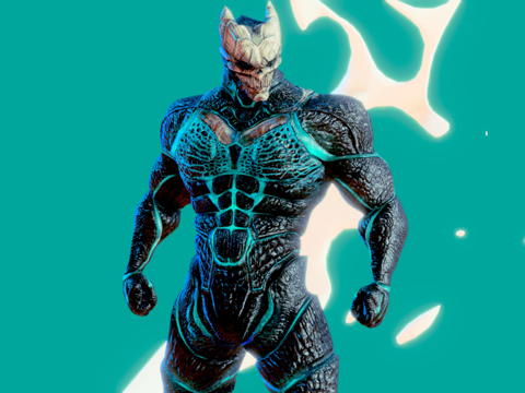 科技感动漫人物 战斗装甲 动漫人物 游戏人物su模型