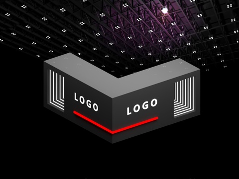  展示柜 接待台3d模型 