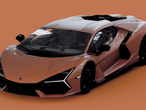现代兰博基尼跑车 汽车 跑车su模型