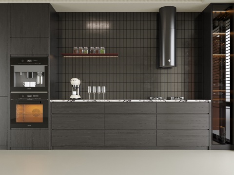  现代餐边柜 橱柜3d模型 