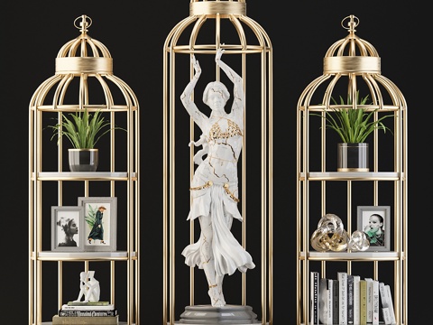  置物架摆件3d模型 