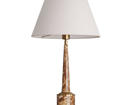  现代简约轻奢台灯 台灯 简约台灯 灯 书房台灯 轻奢台灯3d模型 