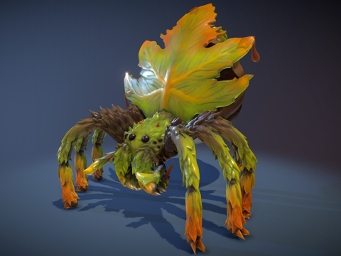 现代爬行动物 蜘蛛su模型