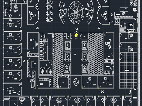 工装空间 / 直播间cad施工图
