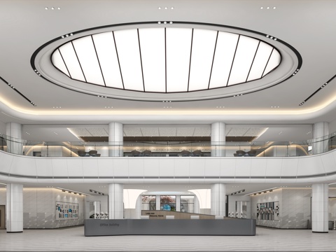  现代商务办公3d模型 