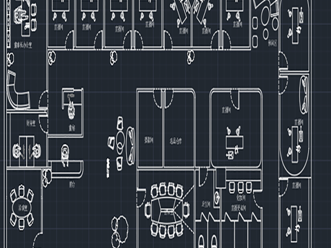 工装空间 / 直播间cad施工图
