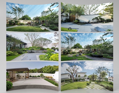 现代其他材质 环绕背景 户外外景 城市背景su模型