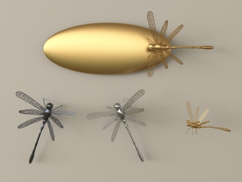 现代装饰摆件 艺术摆件su模型