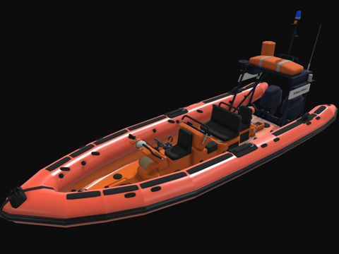 现代皮划艇 游艇 观光艇 小船su模型