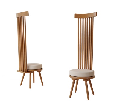 现代单椅 休闲椅 高背椅 餐椅 复古单椅 艺术单椅su模型