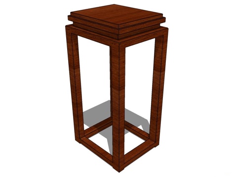 角几 边几 花几 实木花几su模型