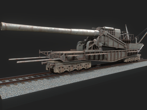 现代大炮 古斯塔夫巨炮 重炮 二战大炮su模型