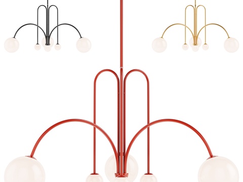  现代北欧魔豆儿童装饰吊灯3d模型 