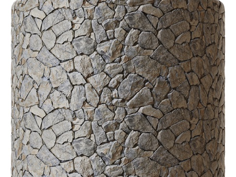  砖石 石墙 老石头 文化砖3d模型 