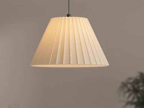 法式侘寂吊灯 餐厅吊灯 床头小吊灯su模型