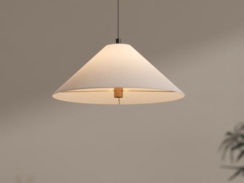 现代侘寂吊灯 餐厅吊灯 床头小吊灯su模型