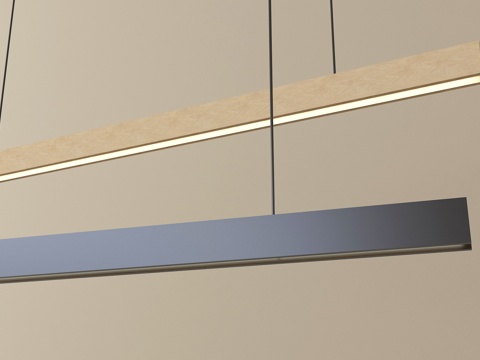 现代简约吊灯 金属su模型