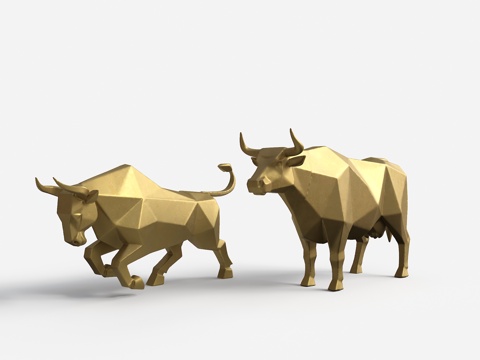 牛雕塑 不锈钢牛雕塑 动物雕塑 景观雕塑 公园雕塑 艺术雕塑su模型