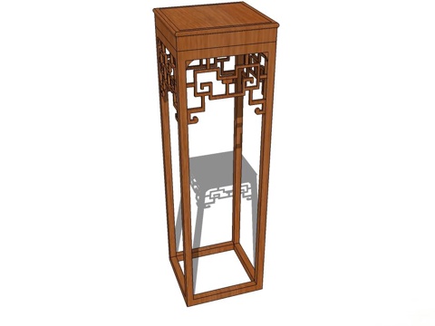 角几 边几 花几 实木花几su模型