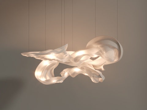 餐厅吊灯 艺术吊灯su模型