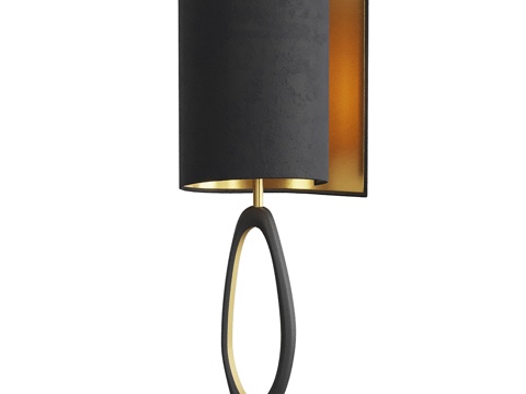  现代轻奢金属装饰台灯3d模型 