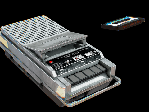 复古随身听 音乐设备 电子产品su模型