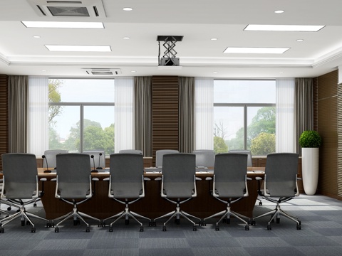  会议室3d模型 