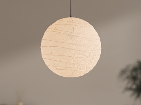 现代侘寂吊灯  餐厅吊灯su模型