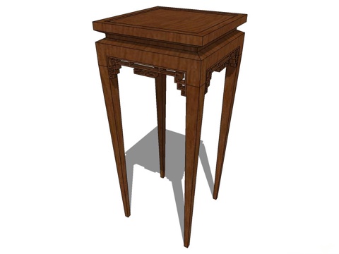 角几 边几 花几 实木花几su模型