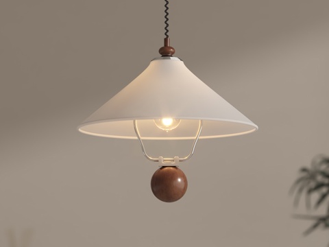 法式复古吊灯 餐厅吊灯 床头小吊灯su模型