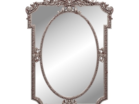 简欧镜子 装饰镜3d模型