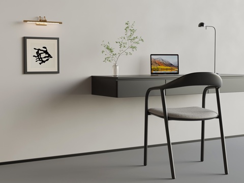 现代书桌椅su模型