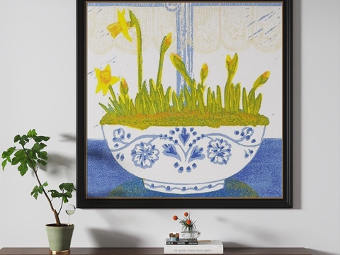 简欧，复古，中古，轻奢，法式，油画，装饰画3d模型