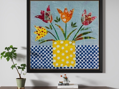 简欧，复古，中古，轻奢，法式，油画，装饰画3d模型