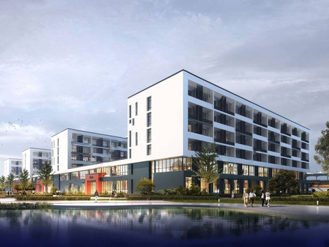 现代宿舍 现代学生宿舍 宿舍 操场跑道su模型